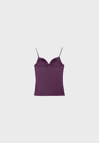 Corsetry-inspired top — Dark purple 9