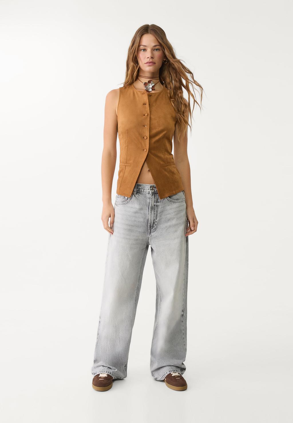 D88 Wide-leg baggy jeans