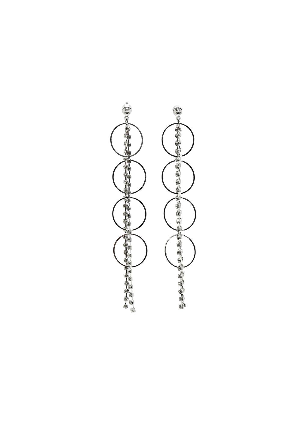 Pendientes largos brillos