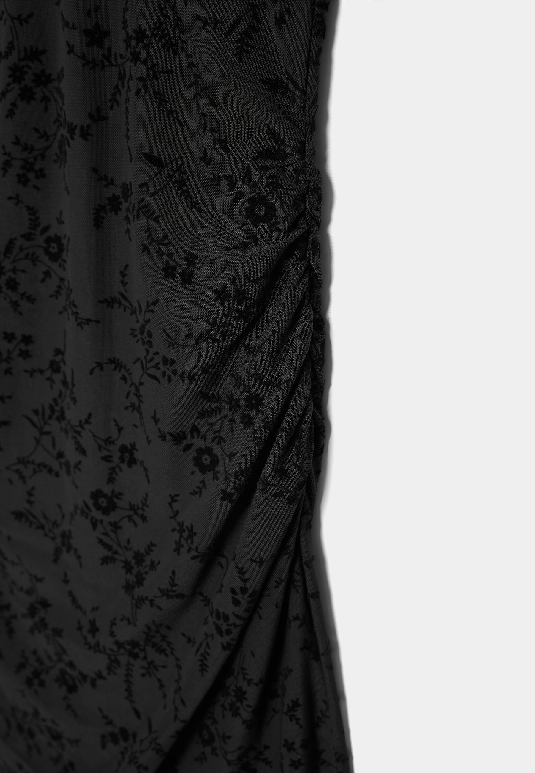 Short qipao style dress — Black
