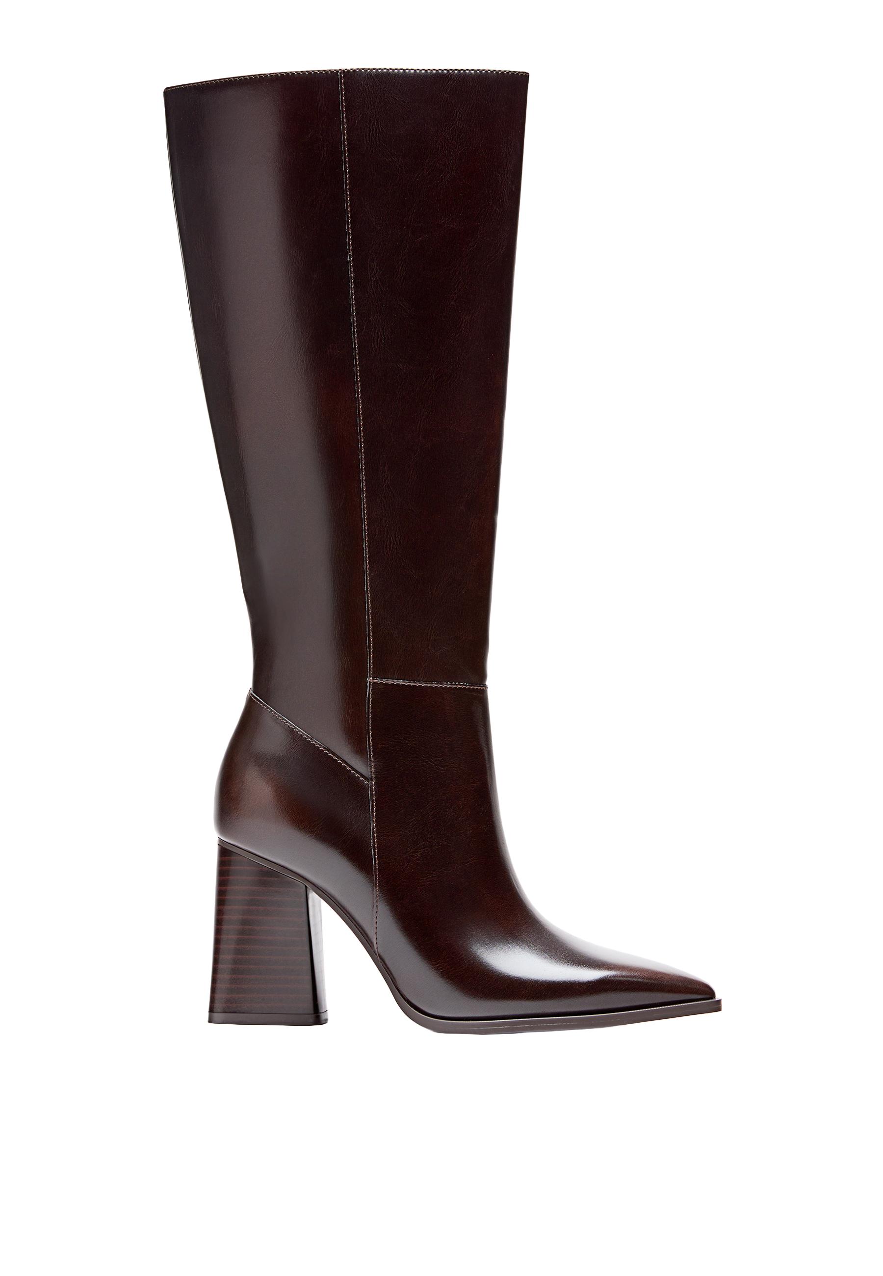 Brown High-Heel Boots — BROWN