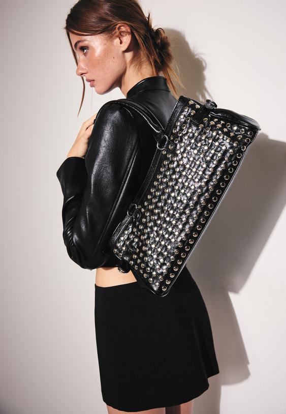 sac porte epaule a clous