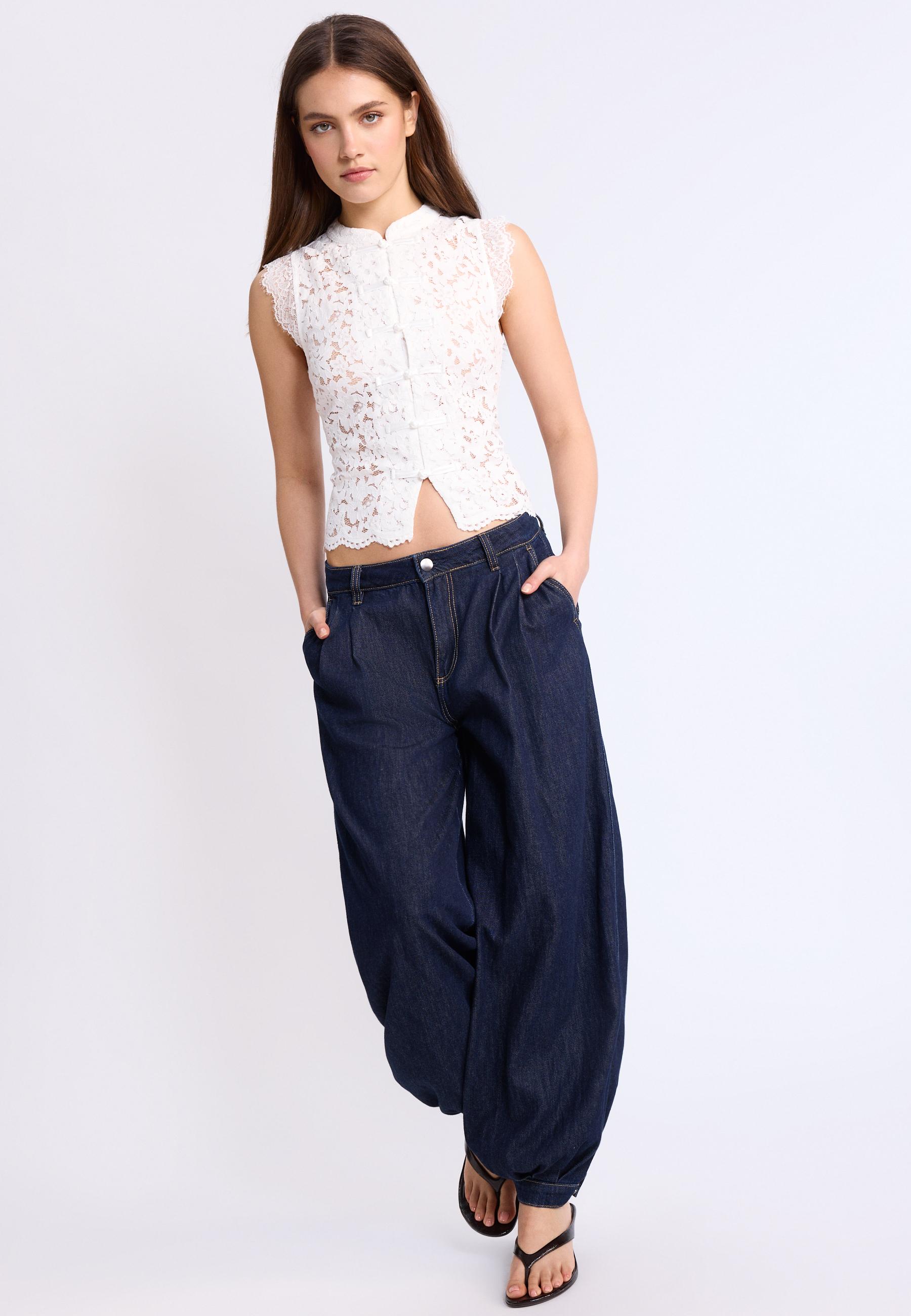 Dantel Qipao büstiyer - Görsel 3