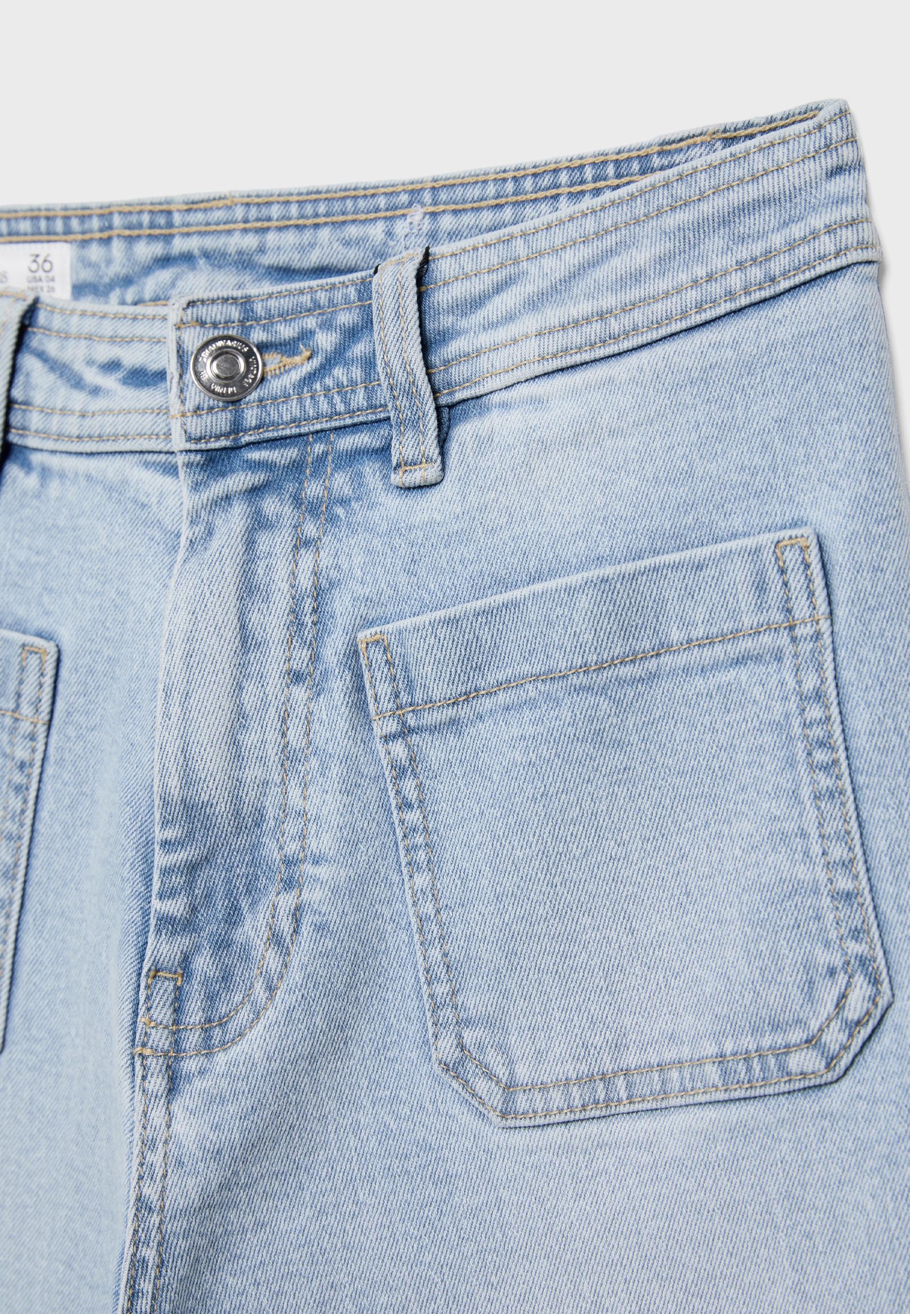 Cepli straight fit jean - Görsel 8