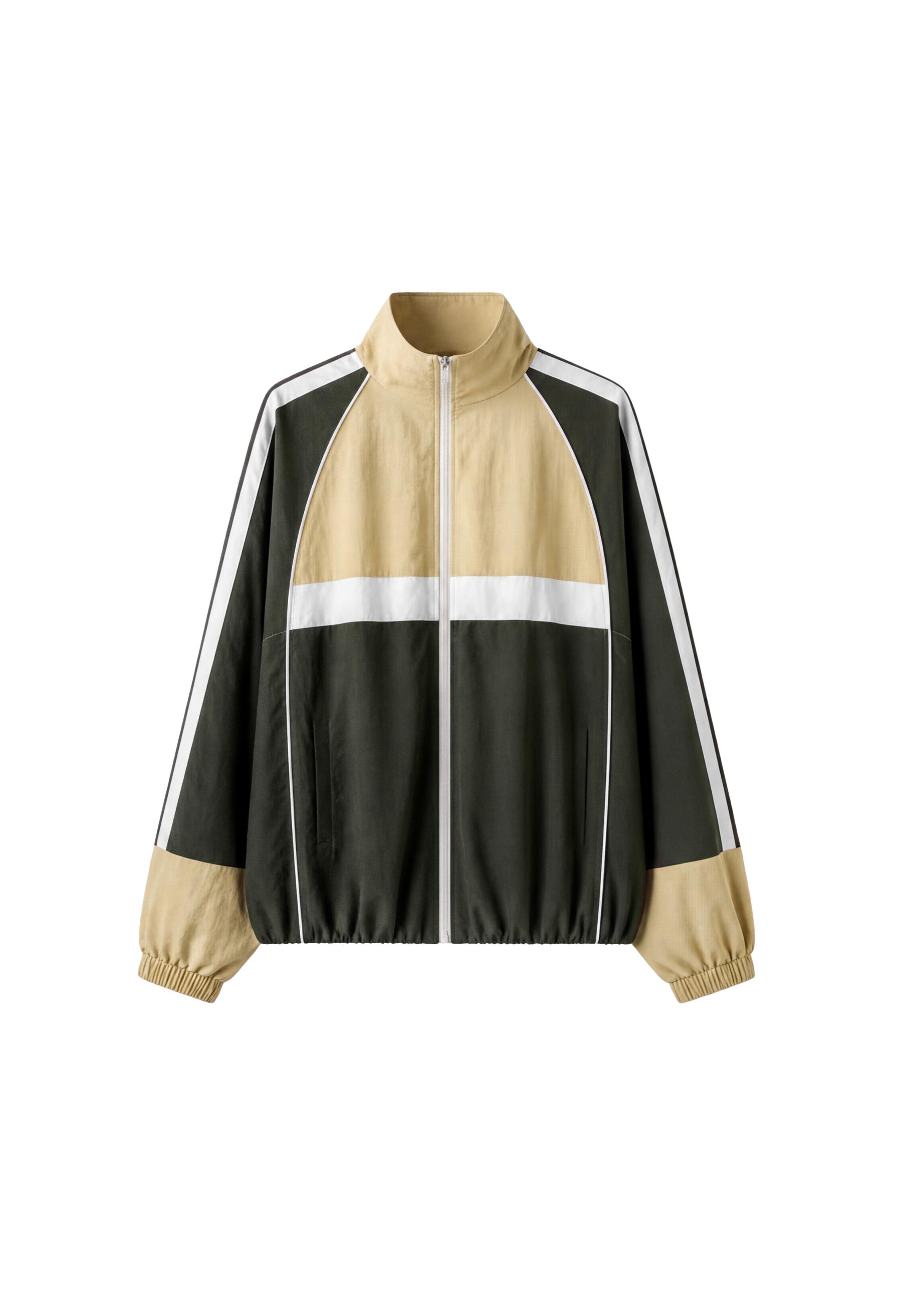 Technical windbreaker jacket — Khaki