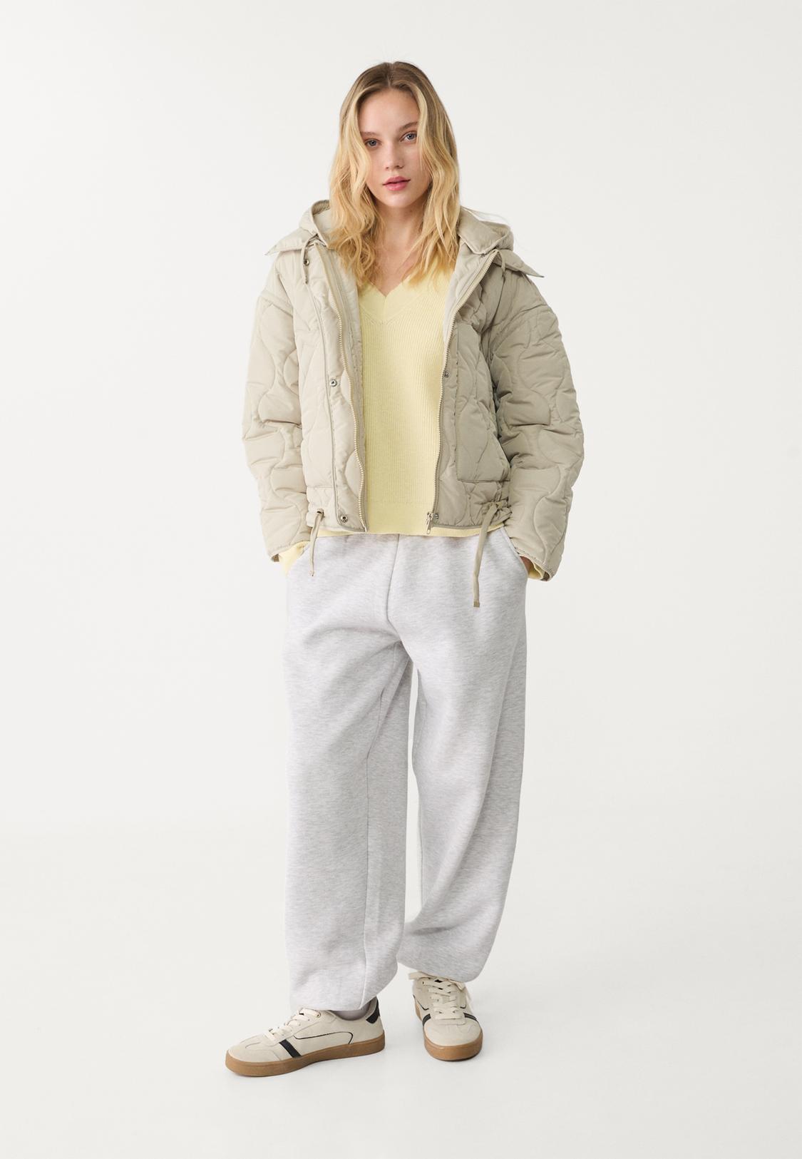 Stradivarius Giacca E Pantalone Giubbotto Imbottito Con Cappuccio