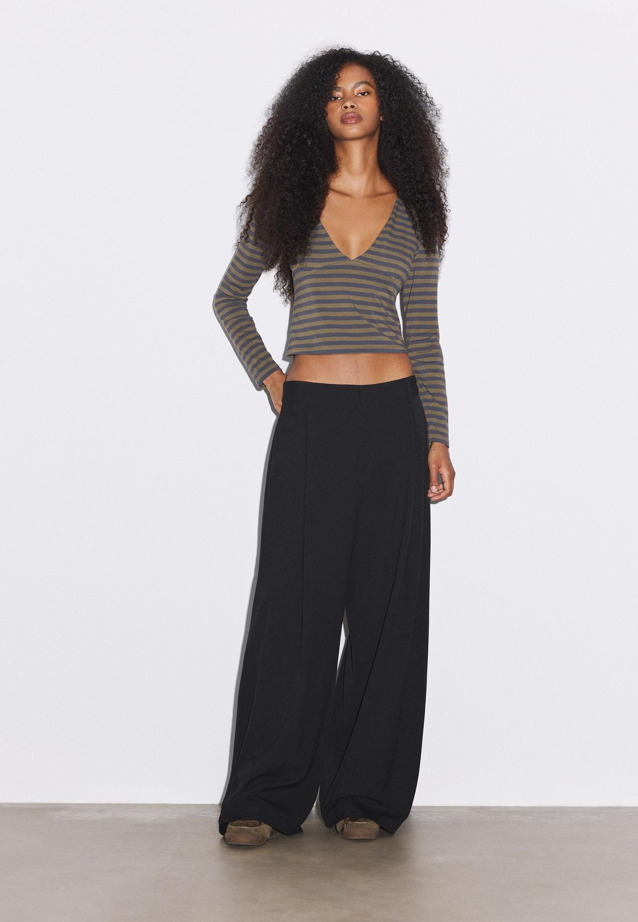 Smart barrel trousers — Black
