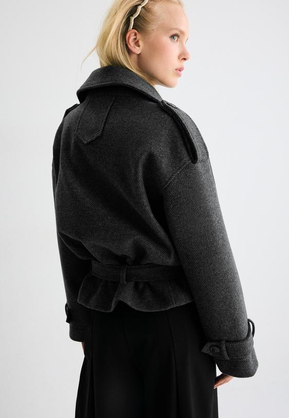 oversized trenchcoat met zachte touch
