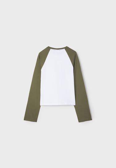 Baseball long sleeve T-shirt — Khaki 8