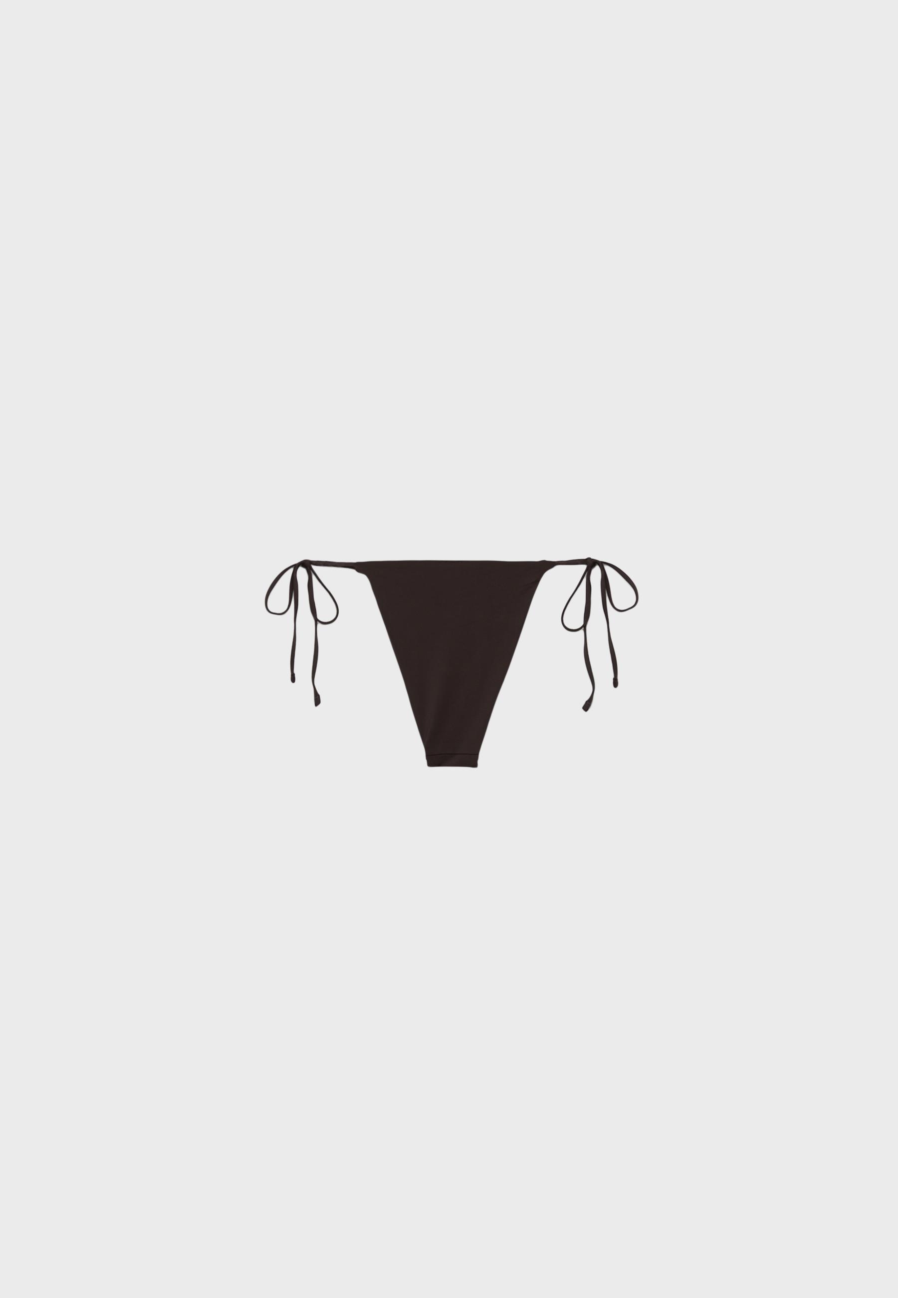 Shimmery Brazilian bikini bottoms — Brown