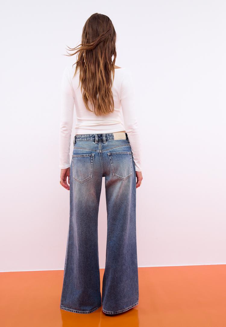 camiseta manga larga frunce