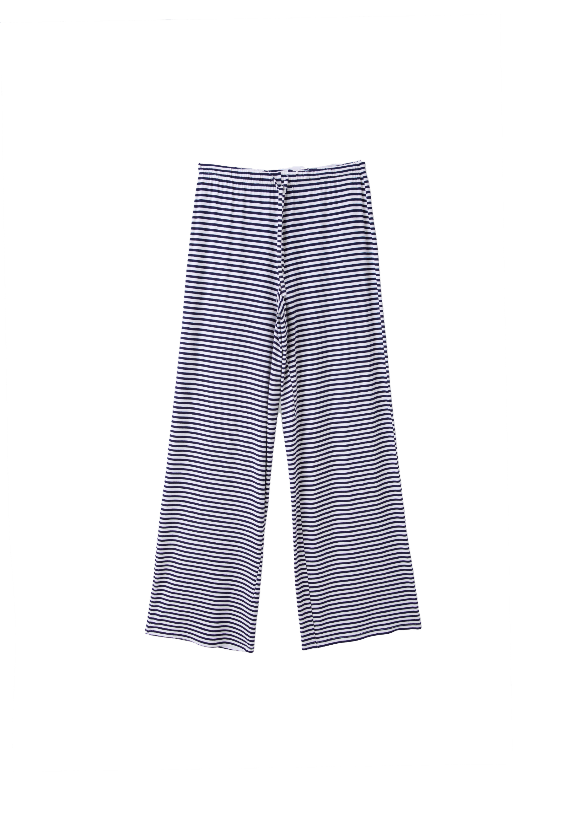 Striped slim-waist joggers — Dark blue