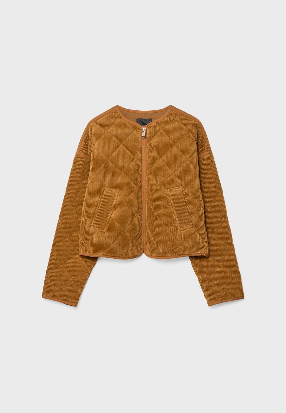 Corduroy puffer jacket - Main Image