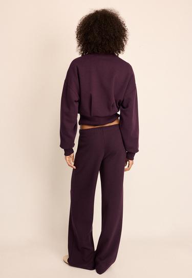 Wide-leg jogger trousers — Dark purple 5