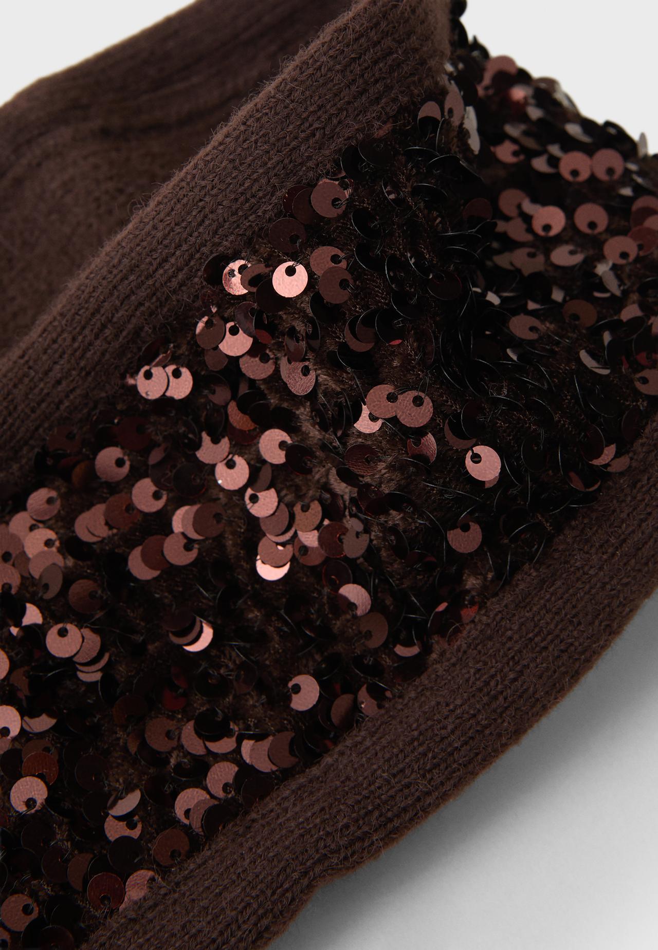 Sequin headband — Brown