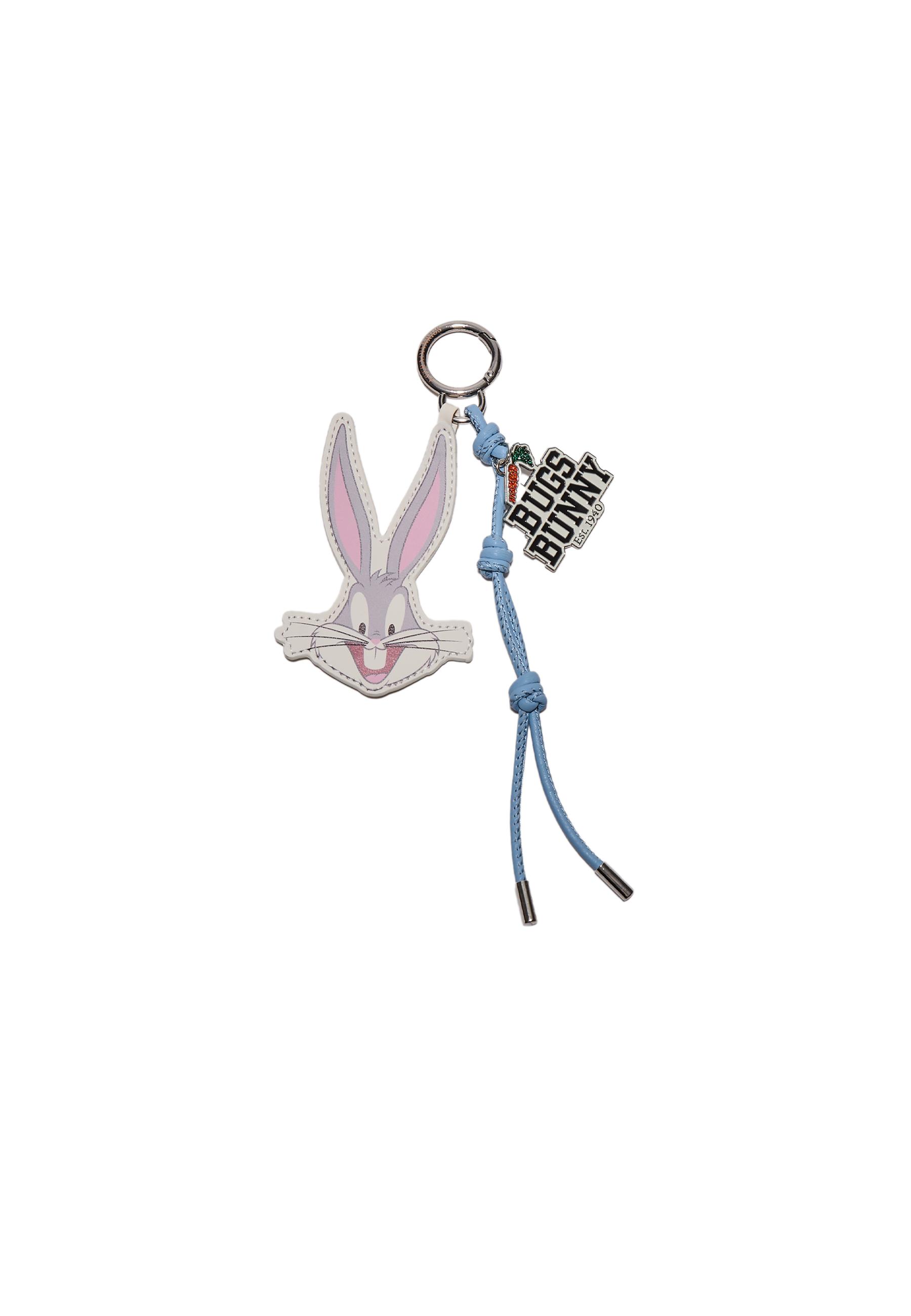 Bugs Bunny charm keyring — Mid grey