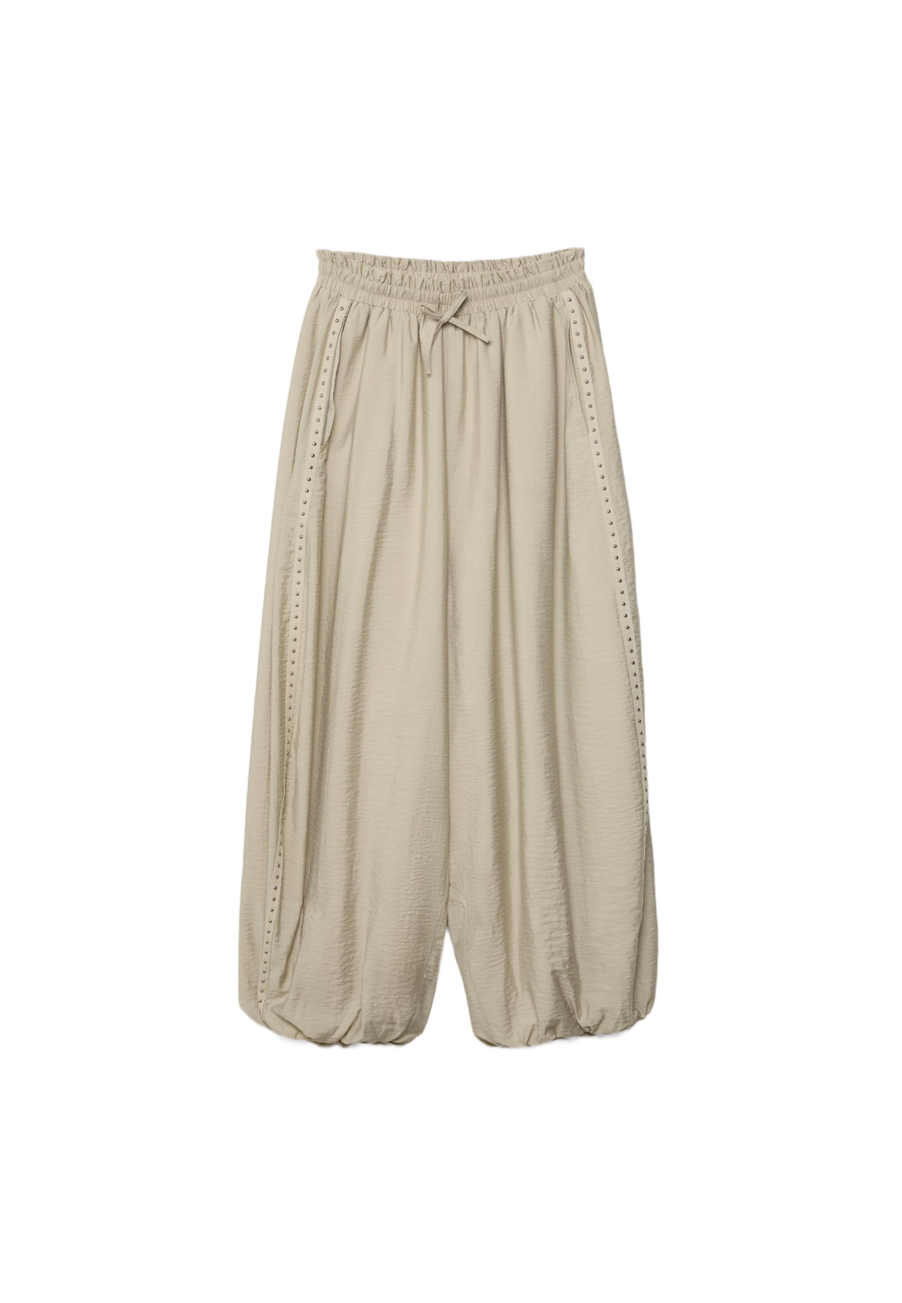 Çıtçıtlı şalvar pantolon