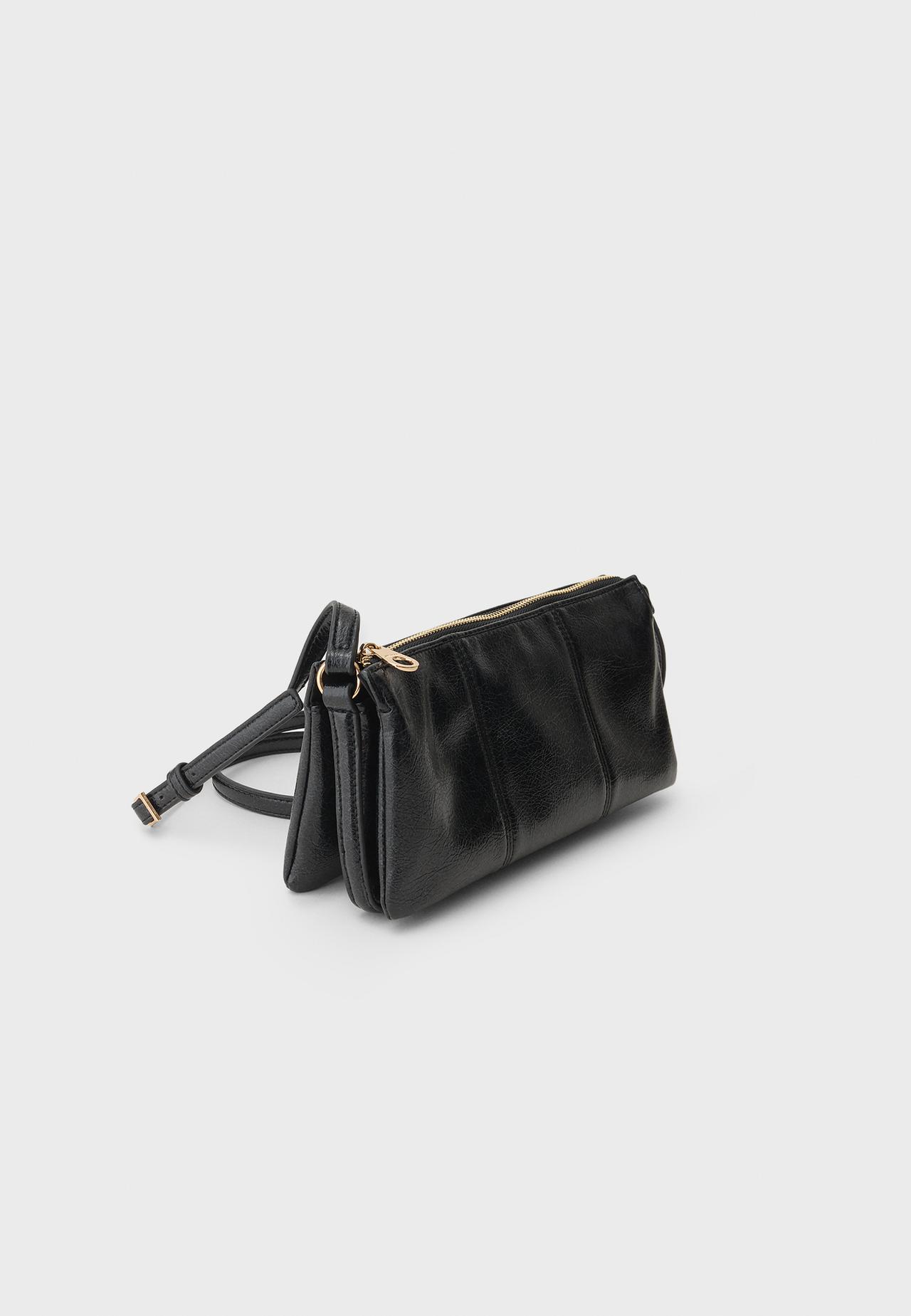 Retro crossbody bag — Black
