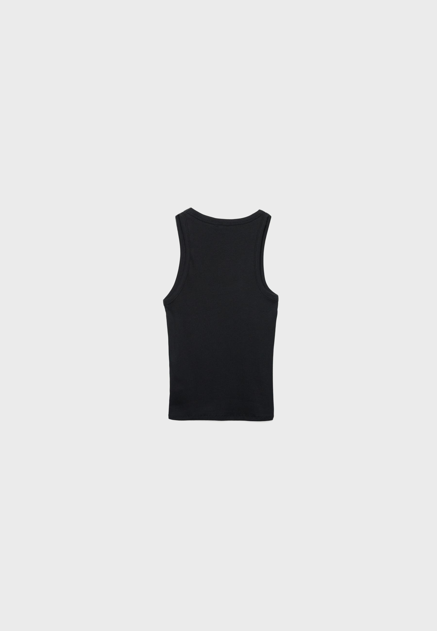 Basic strappy top — Black