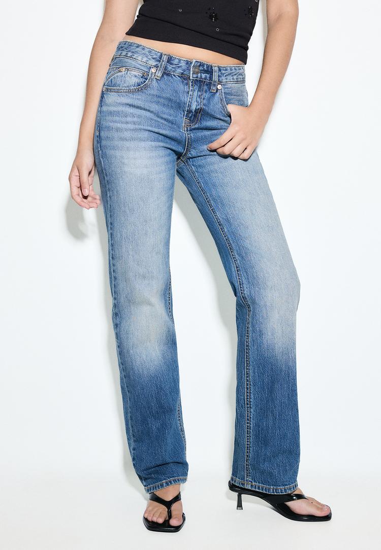 Stradivarius D98 Jeans Straight Fit 0-735 34