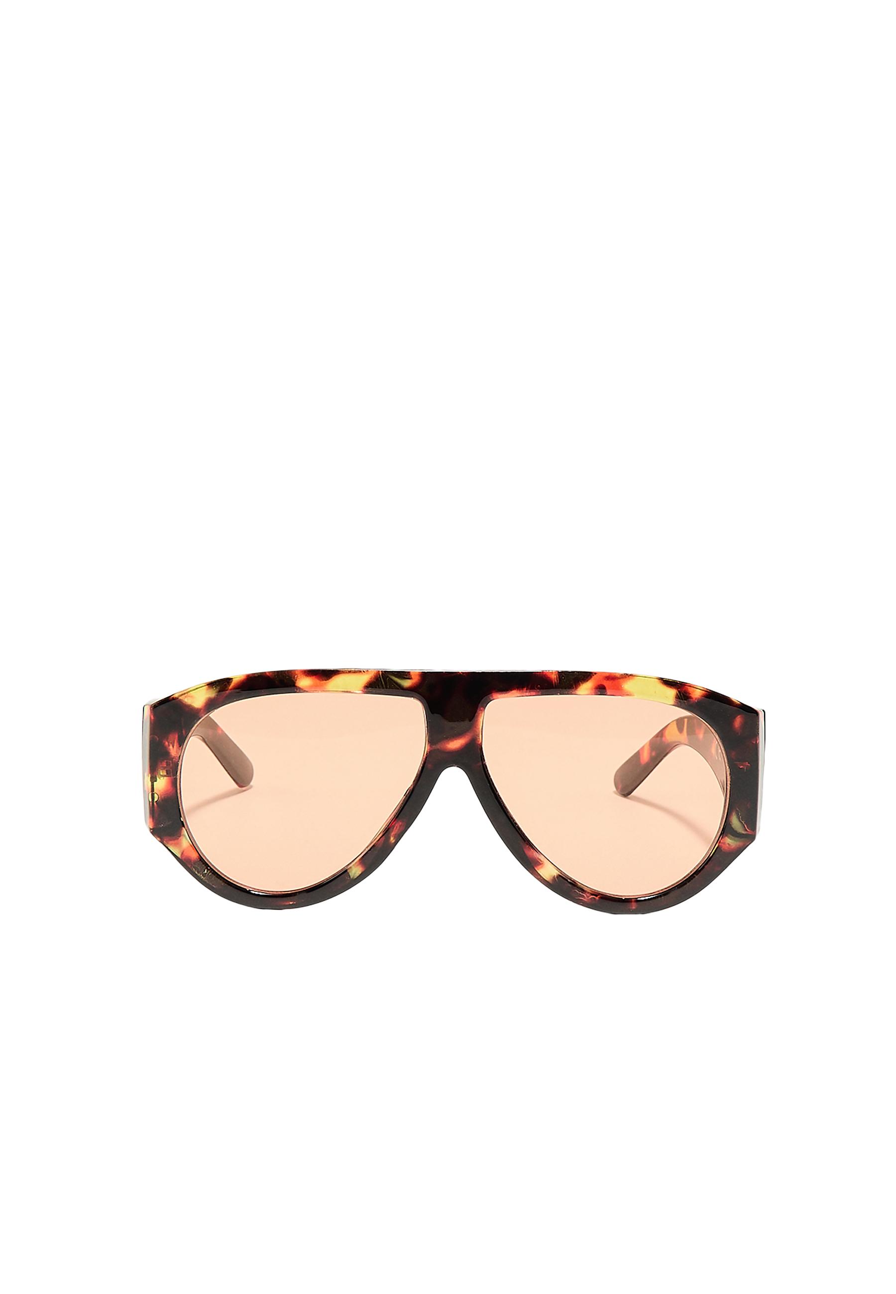 Tortoiseshell-effect sunglasses — Orange