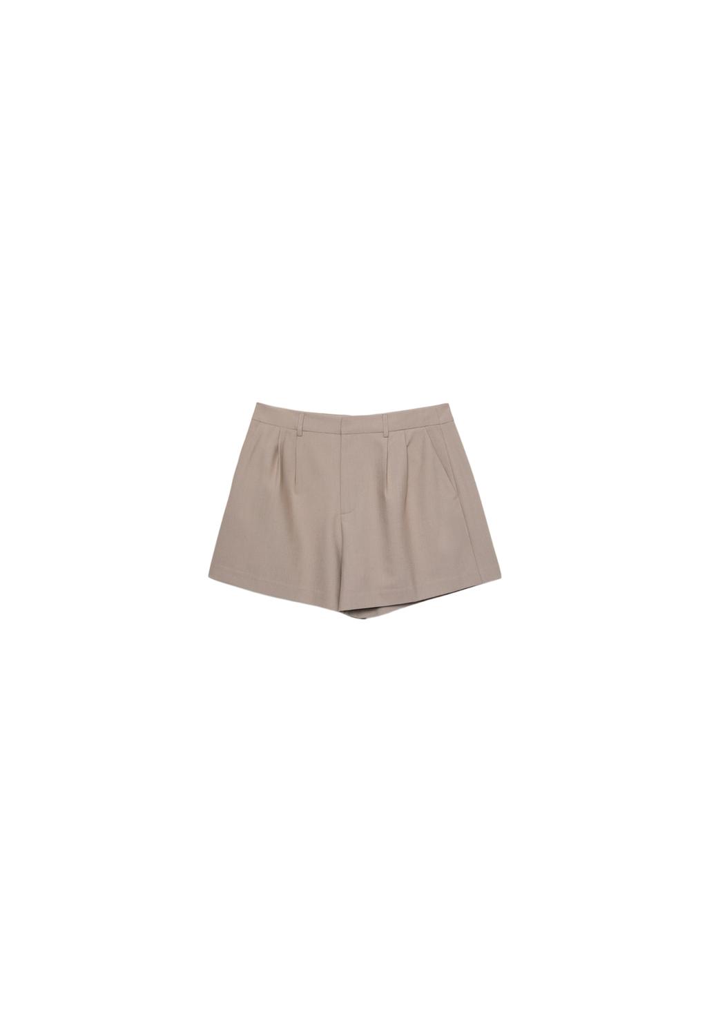 Pantalons curts de vestir amb pinces