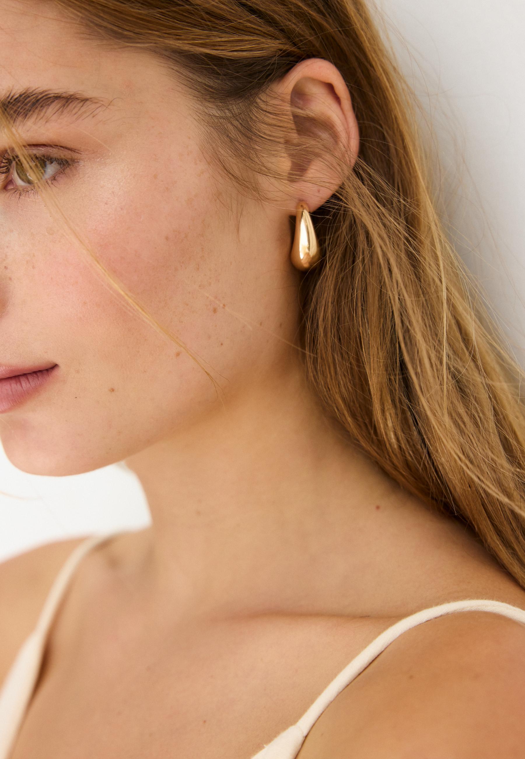 Set of 6 resin earrings — Gold