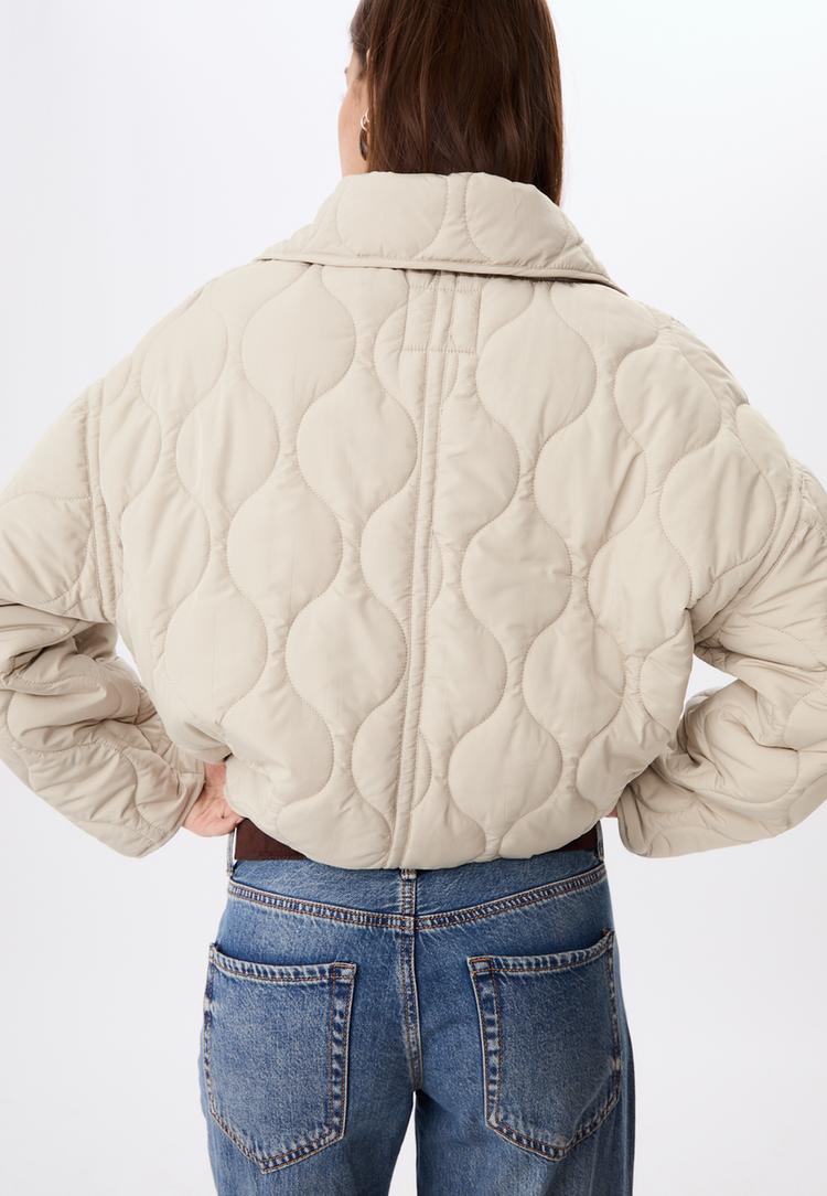 hooded puffer jacket