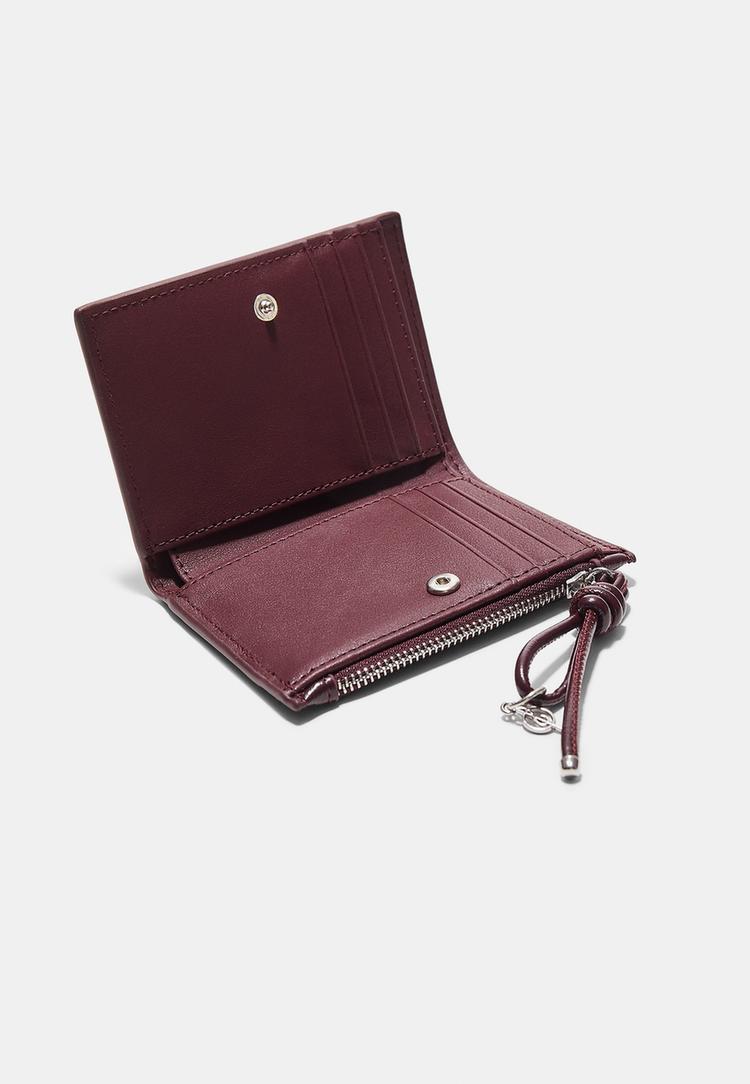 cardholder purse with pull tab detail