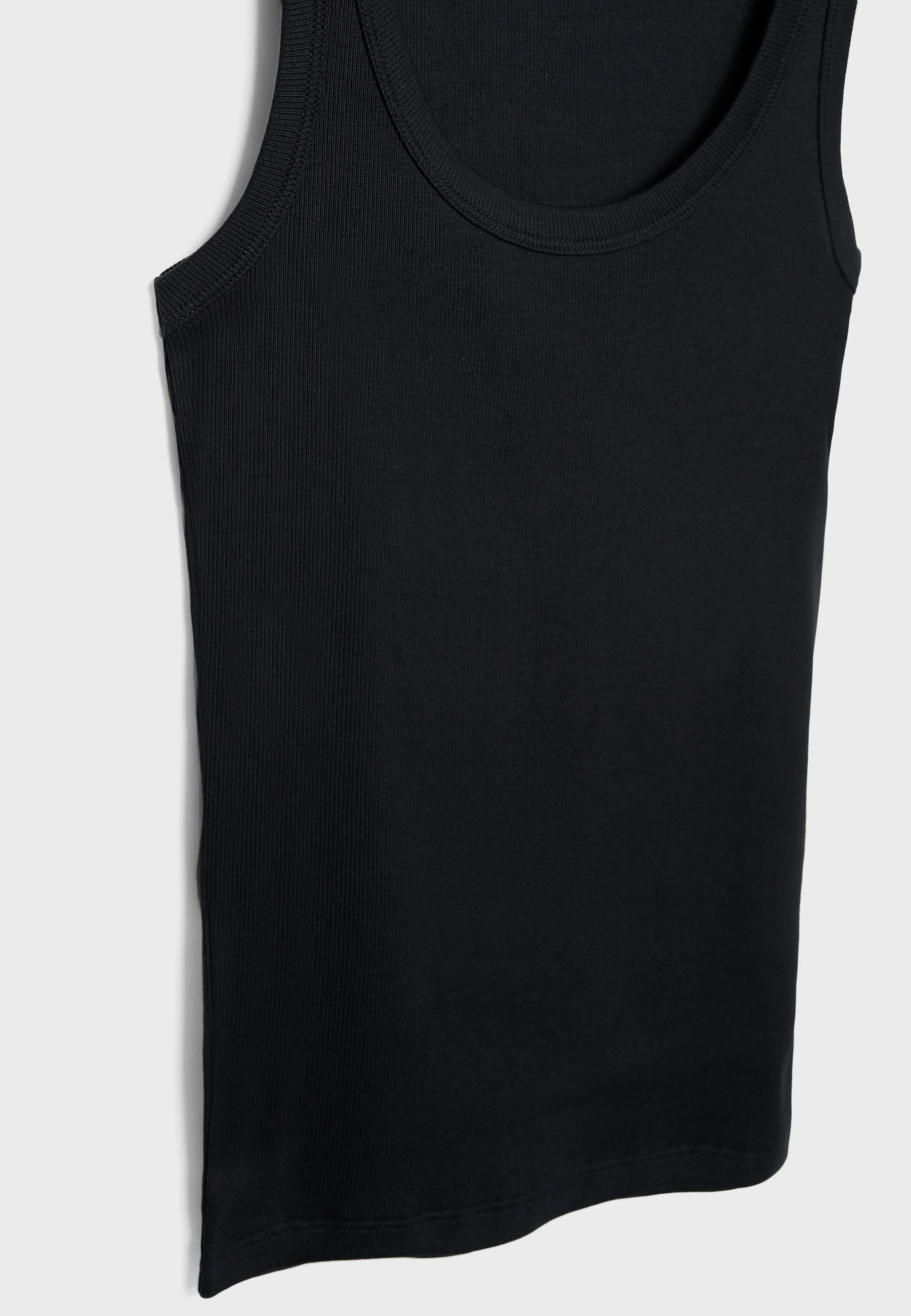 Basic strappy top — Black