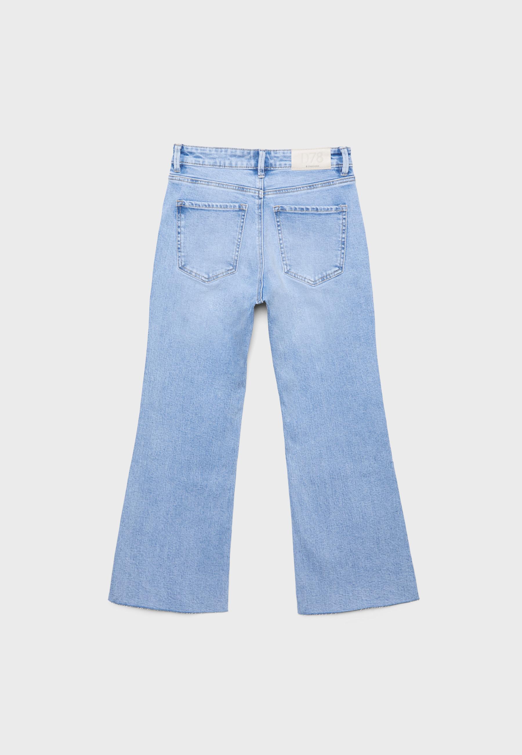 Stradivarius D78 Cropped Çan Paça Jean görsel 3