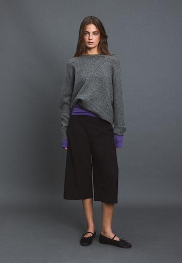 Basic soft knit jumper — Dark grey 2