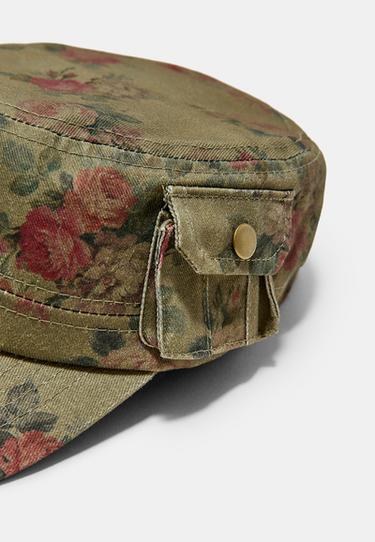 Floral cap — Khaki 5