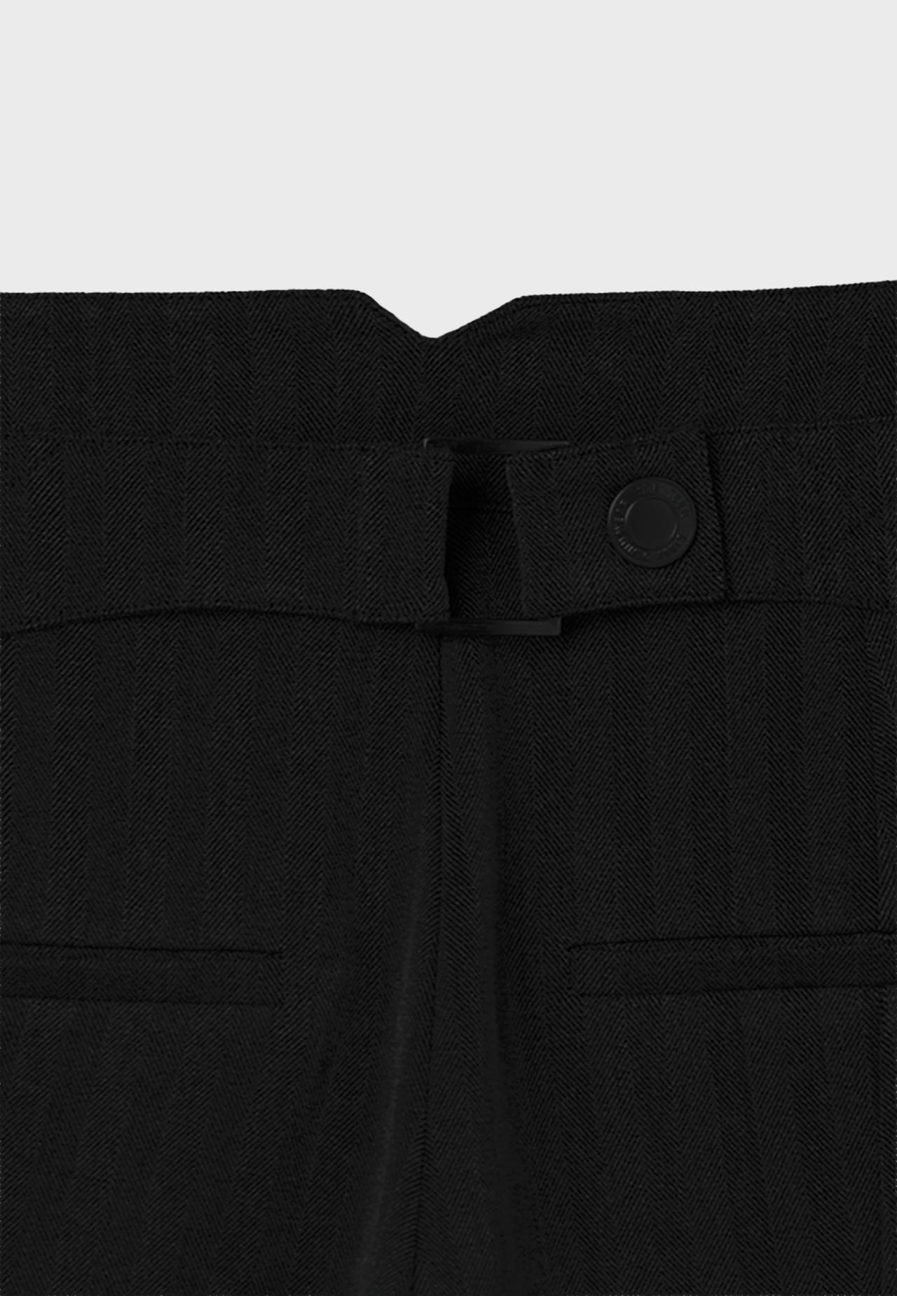 Low-rise smart trousers with back detail — Black