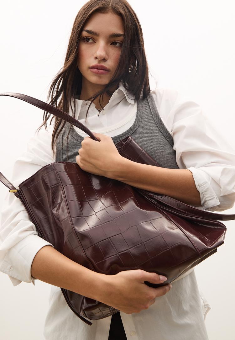 bolso bucket efecto coco