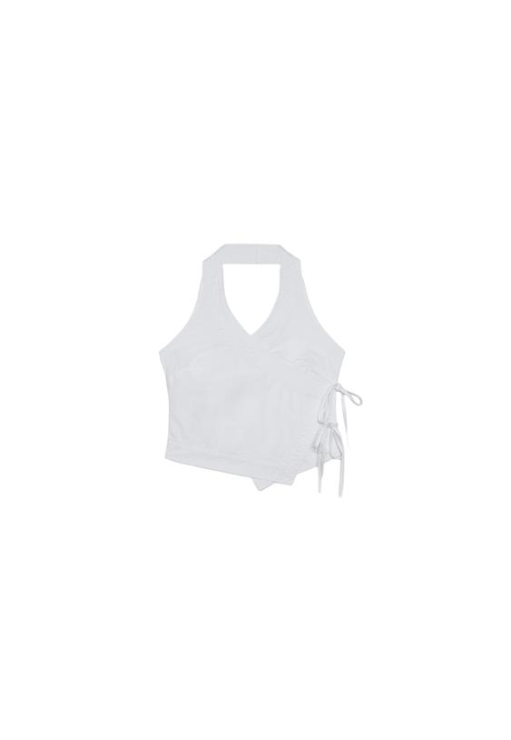 Halter kruvaze top