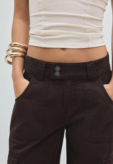 Straight cargo trousers — Brown 4