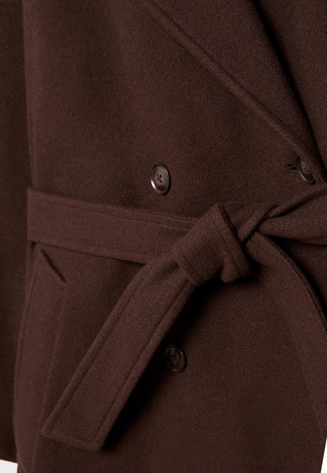 Soft-touch trench coat — Brown