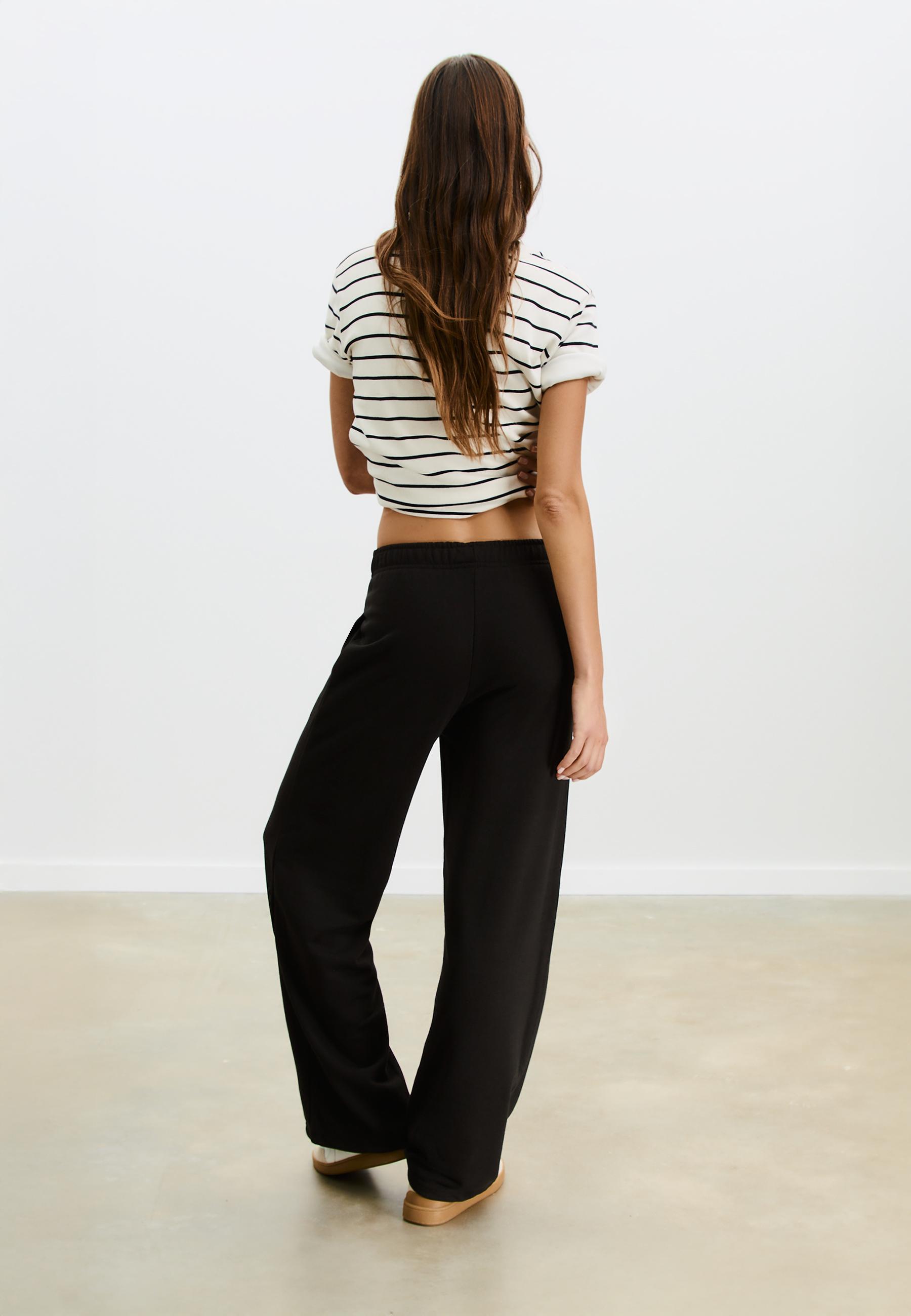 Wide-leg jogger trousers - Women's fashion | Stradivarius Romania