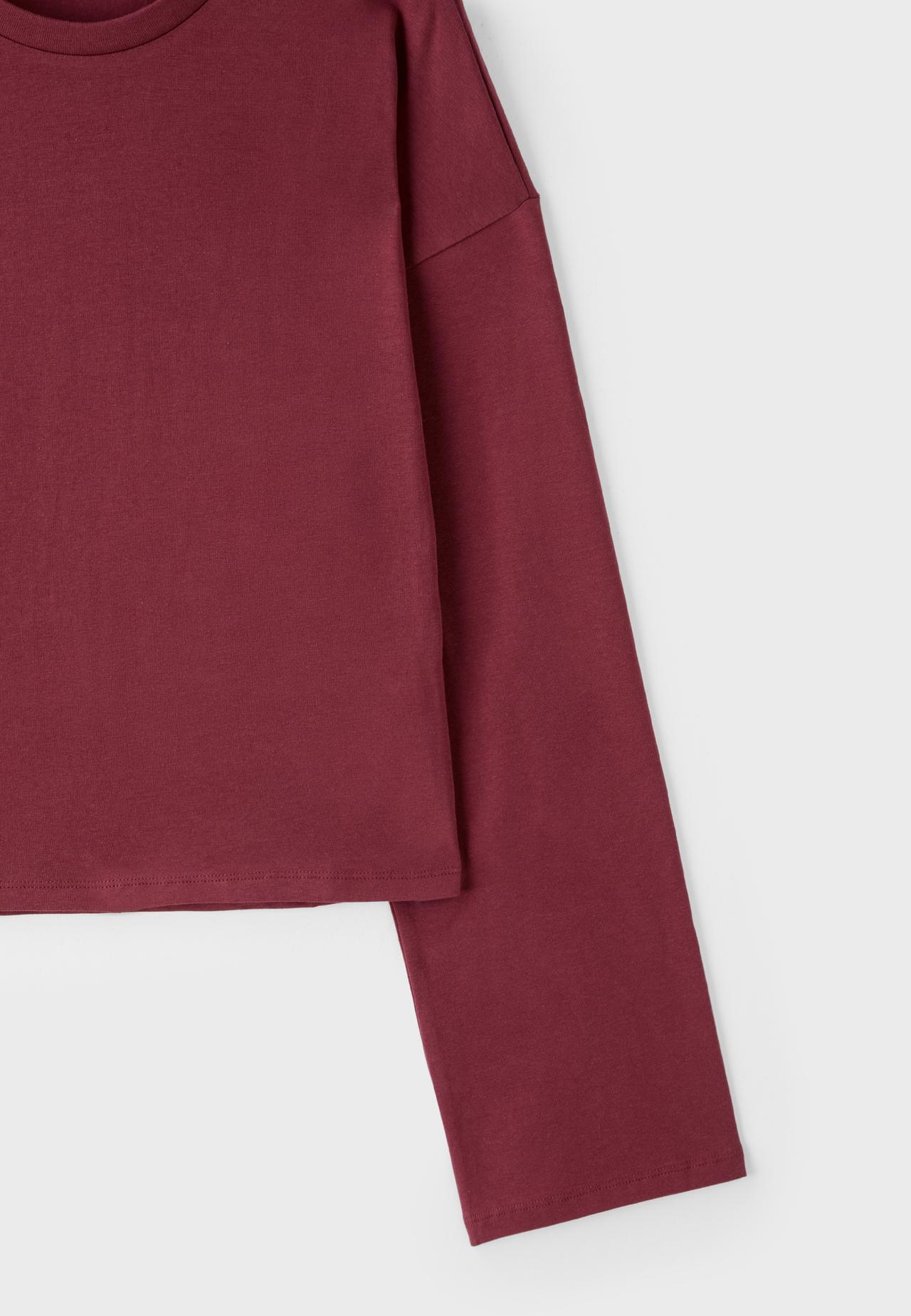 Kimono sleeve top — Dark red