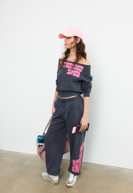 Širok Pulover Z Ladijskim Izrezom