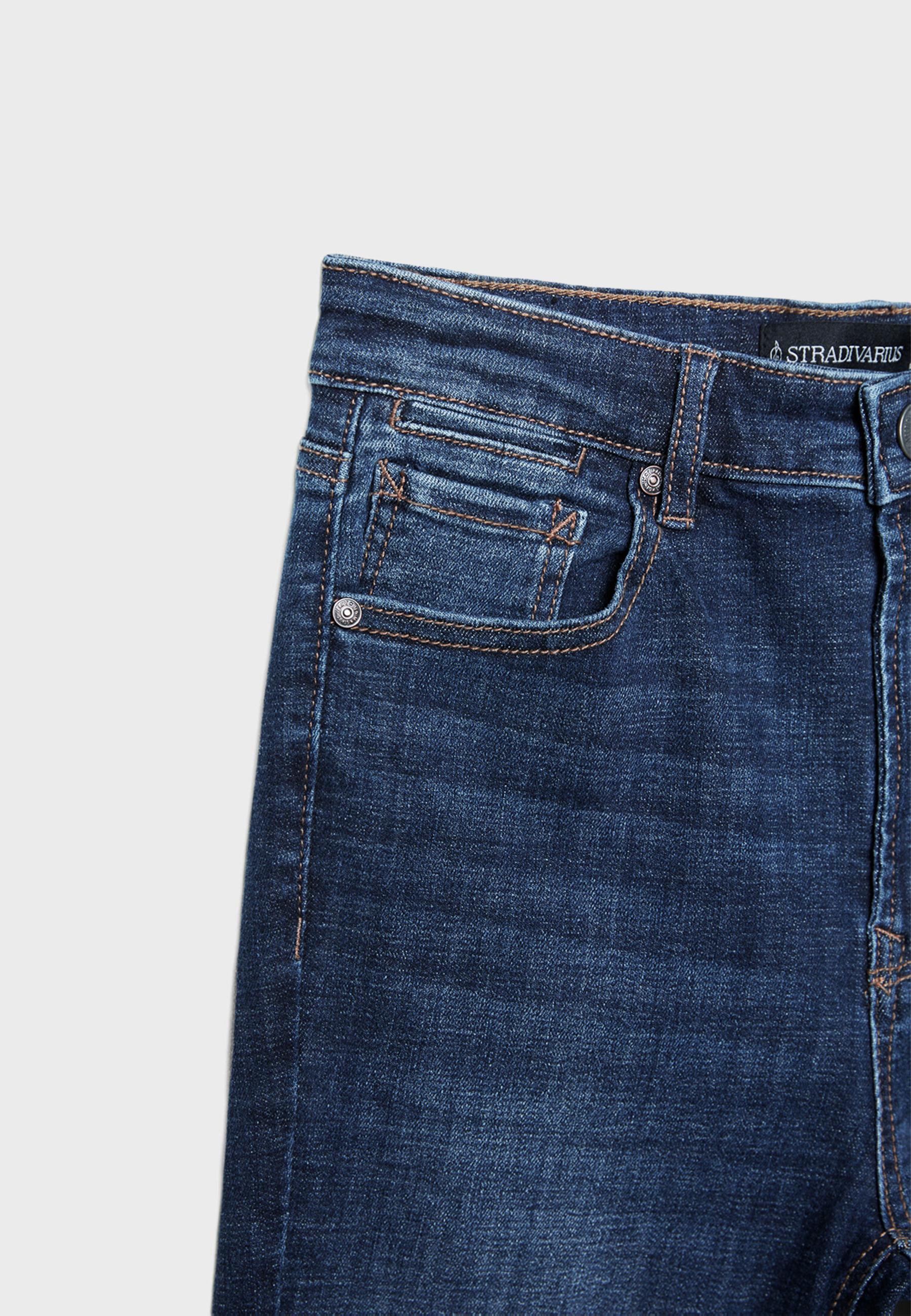 D74 yırtmaçlı çan paça jean - Görsel 12