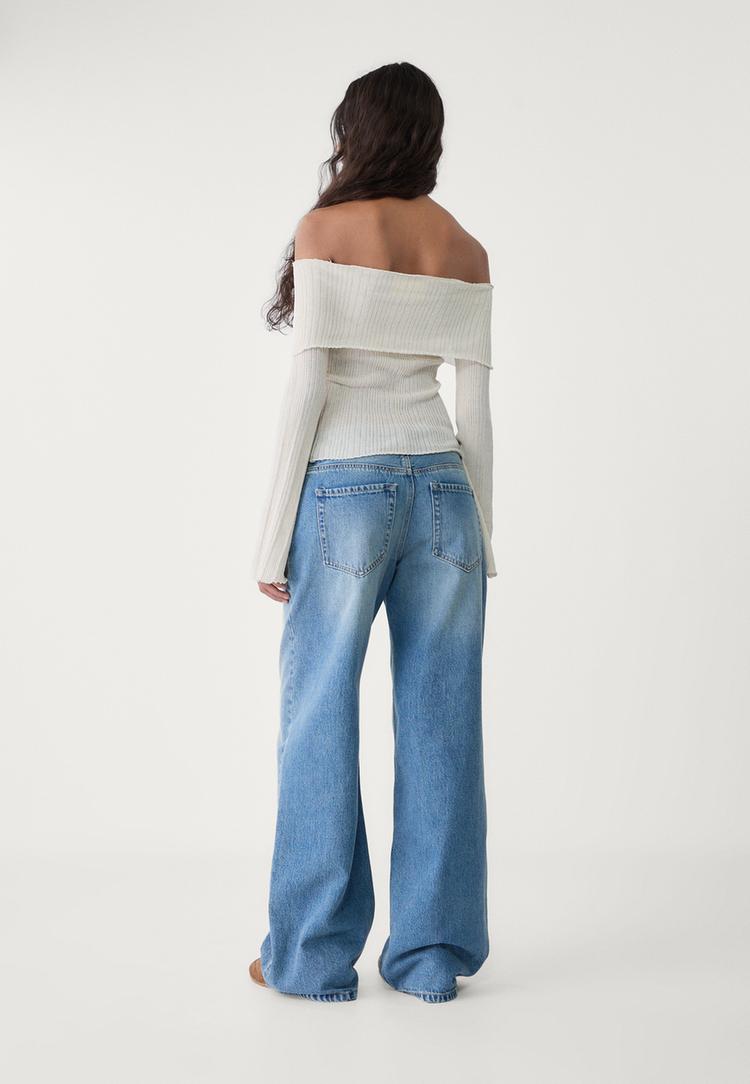 jersey cuello bardot