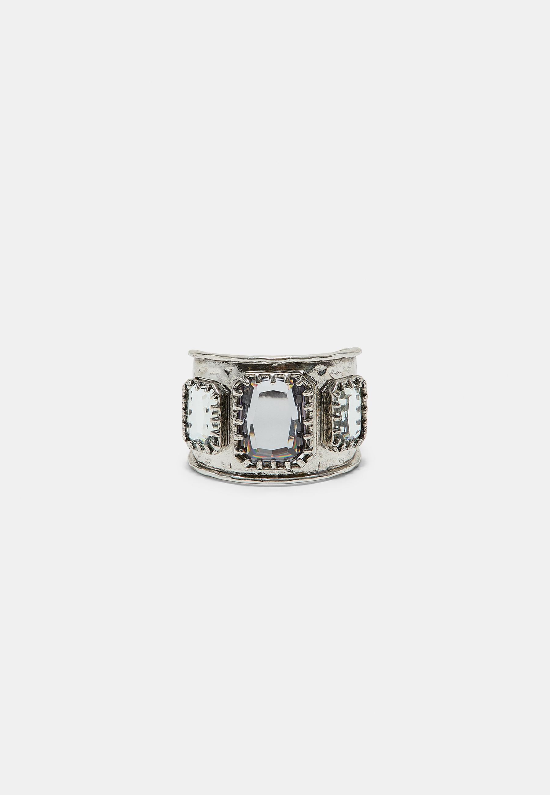 Jewel cuff — Grey
