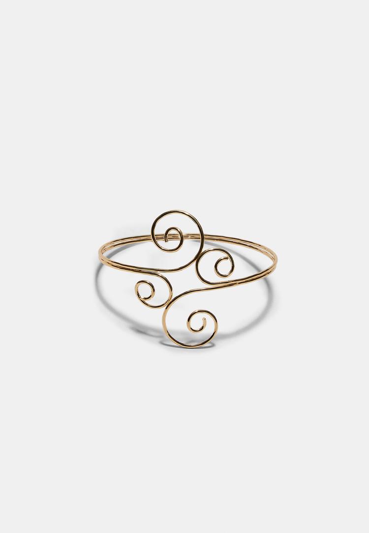 Spiral-Armreif Goldfarben OS