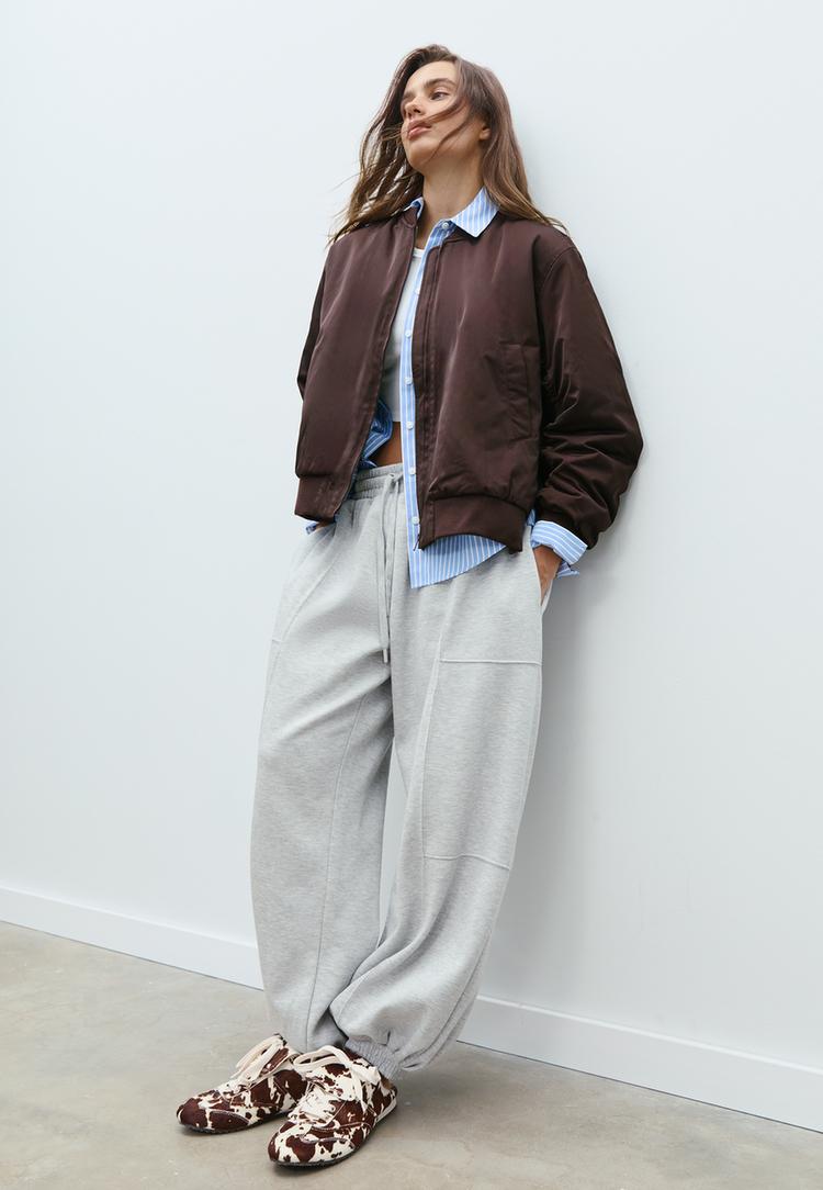 Stradivarius Yhdistetty Bomber-Takki L