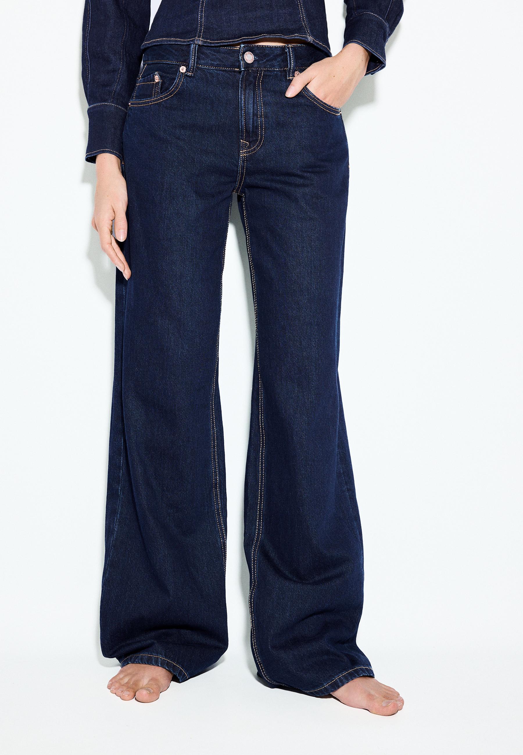 D91 düşük bel geniş paça jean - Görsel 17