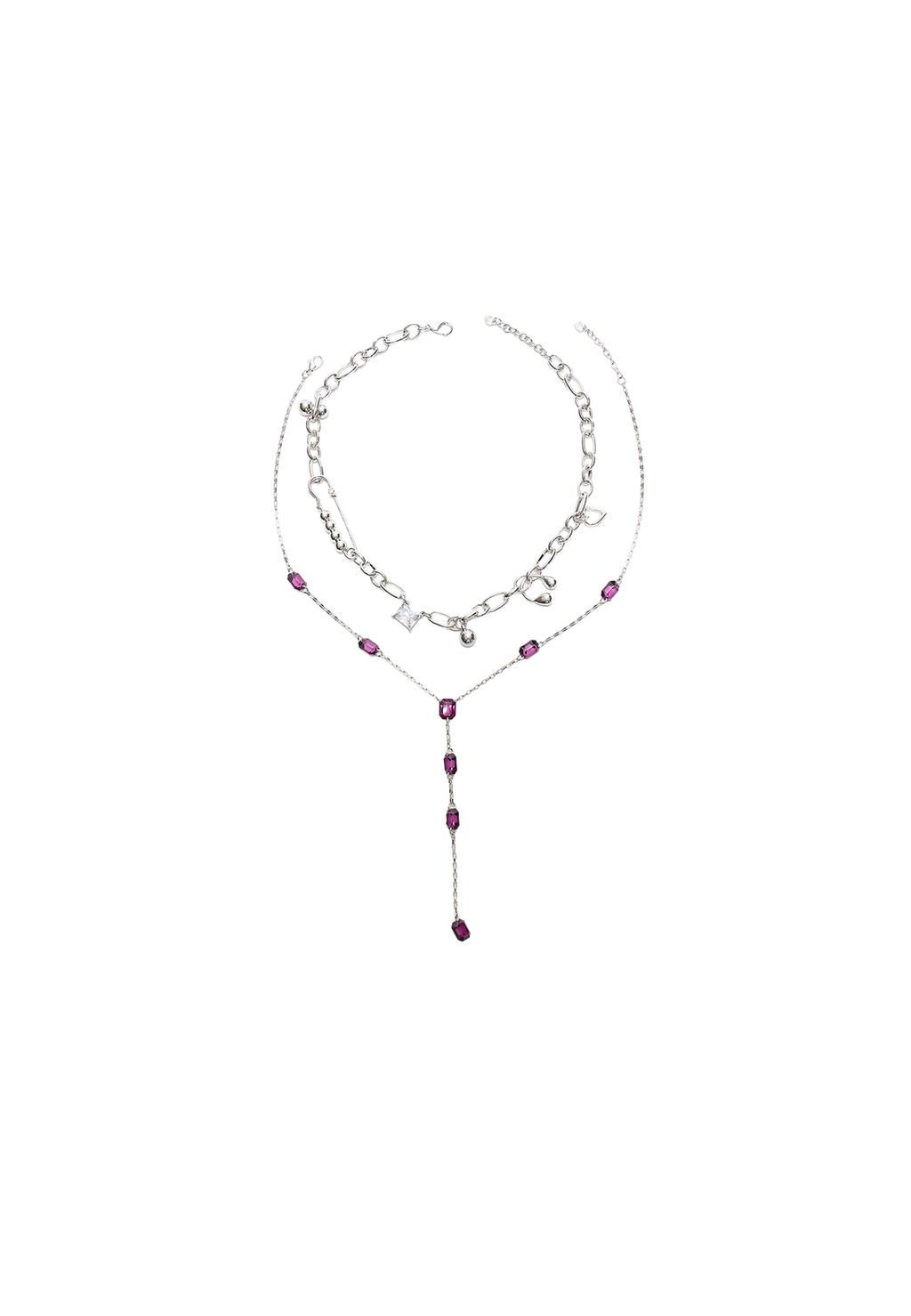 Set 2 collares lariat joyas