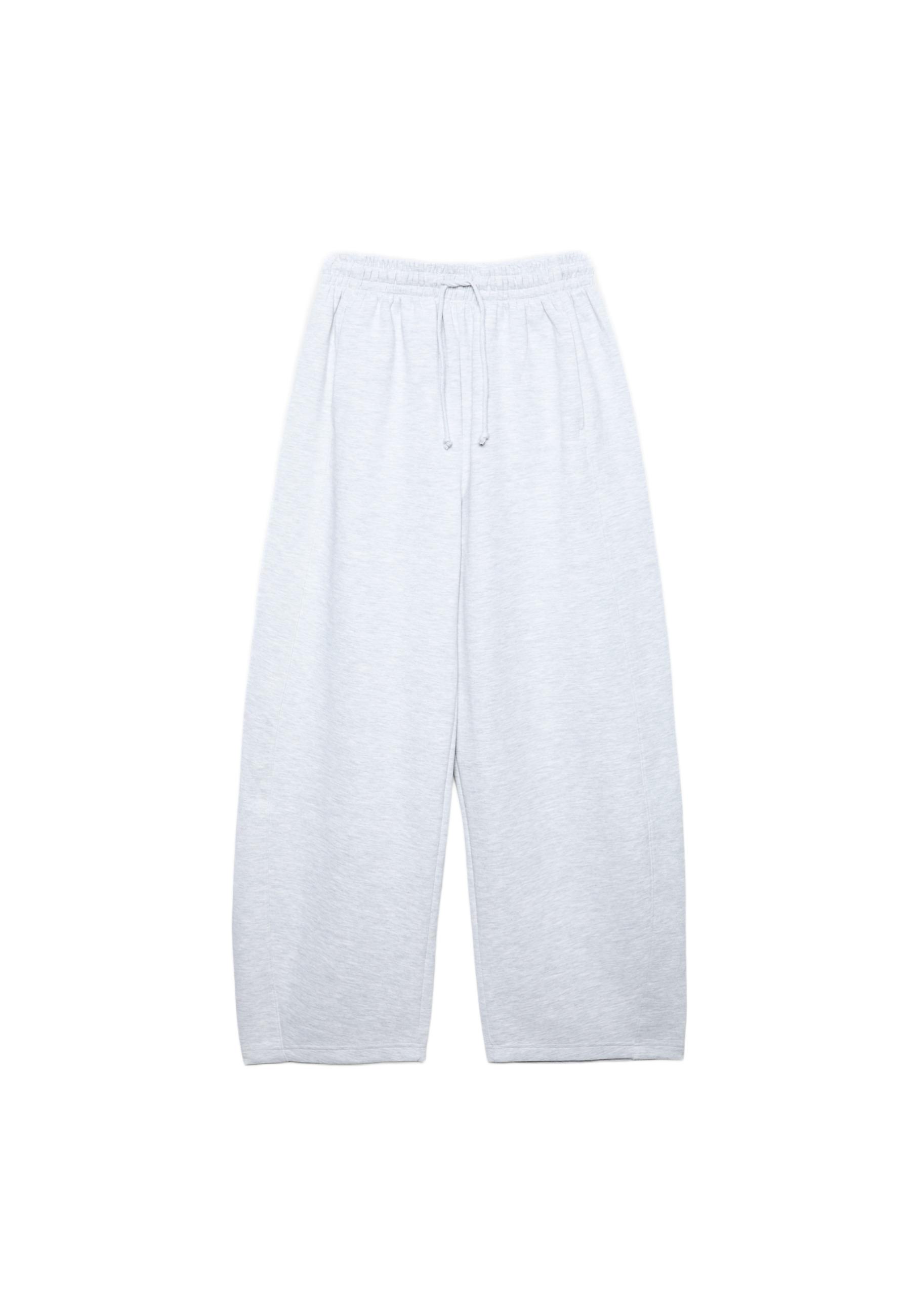 Super barrel jogger trousers — Grey melange