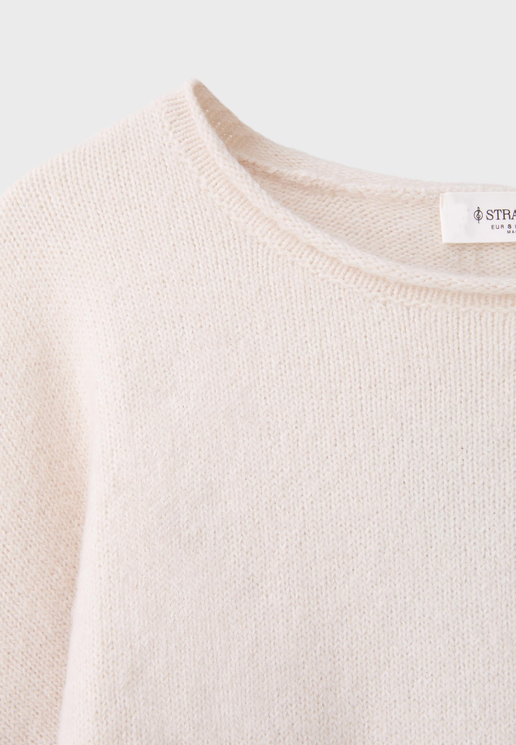 Soft knit waistband jumper — Stone